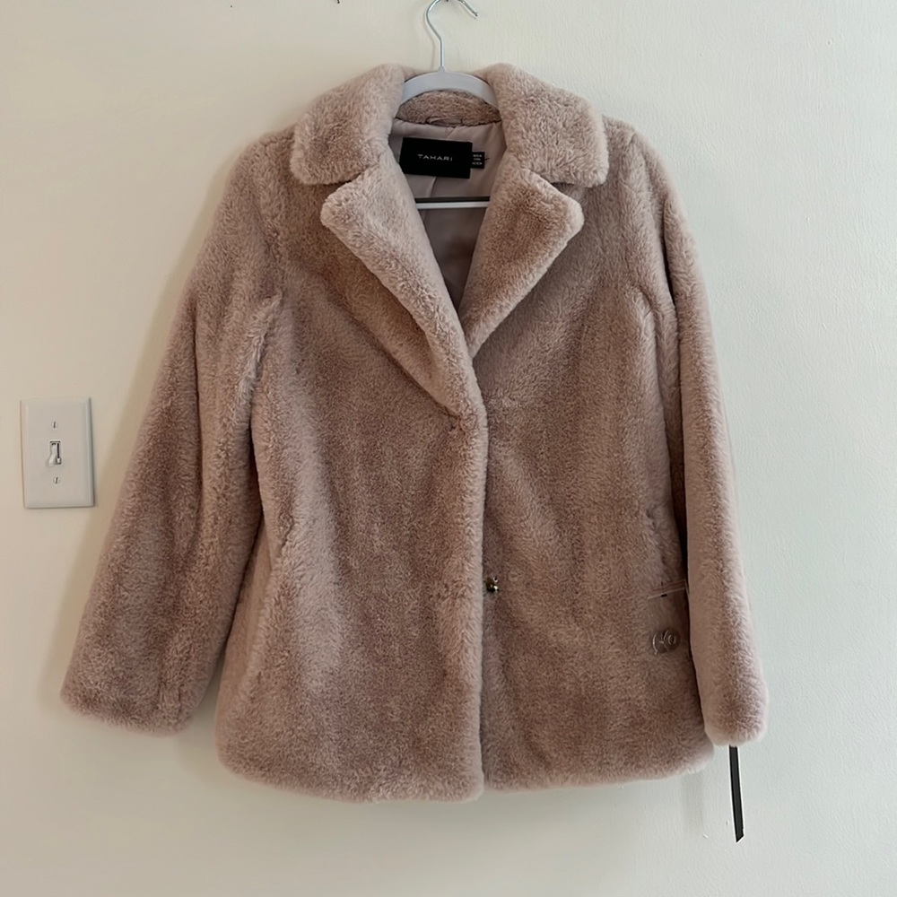 Tahari Faux Fur Jacket